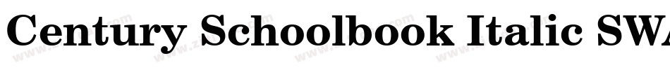 Century Schoolbook Italic SWA字体转换